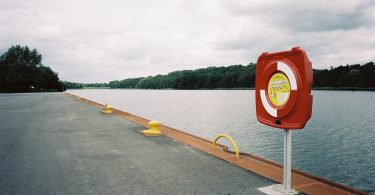 Flemhuder See, Arbeitshafen für die Kanalerweiterung | © weites.land