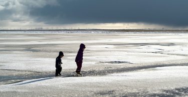 Winter an der Nordsee, Schnee in St.Peter Ording, Leica M 75mm asph.