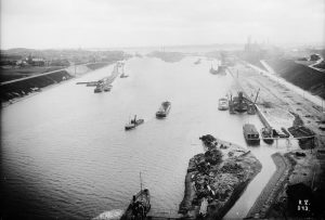Nord-Ostsee-Kanal, Kiel Holtenau, historische Bilder, Quelle: WSA Kiel
