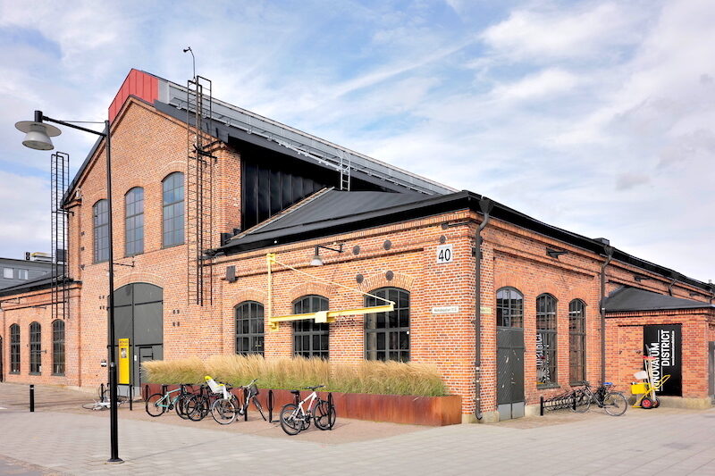 Die alte Lokomotivfabrik von NOHAB ist heute das Zuhause des Since Center INNOVATUM in Trollhättan