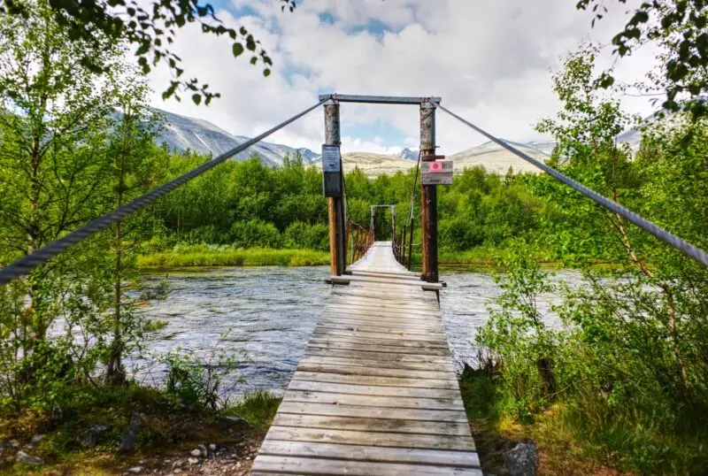 Rondane Hängebrücke Rondanevegen Ringebu, Traumstrassen Norwegen. Test Review Sample Leica Elmarit M 28mm f2.8 ASPH.